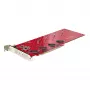 StarTech.com Quad M.2 PCIe -adapterikortti, PCIe x16 neljälle NVMe- tai AHCI M.2 SSD:lle, PCI Express 4.0, 7,8 GBps/asema, bifurkointi vaaditaan, Windows/Linux-yhteensopiva