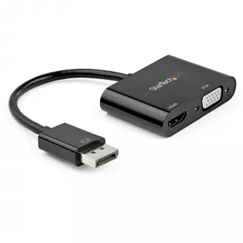 StarTech.com DisplayPort HDMI VGA -adapteri - DisplayPort 1.2 HBR2 HDMI 2.0:aan (4K 60Hz) tai VGA 1080p -muunnin-dongle - DP HDMI- tai VGA-näyttöadapteri - digitaalinen videonäyttöadapteri
