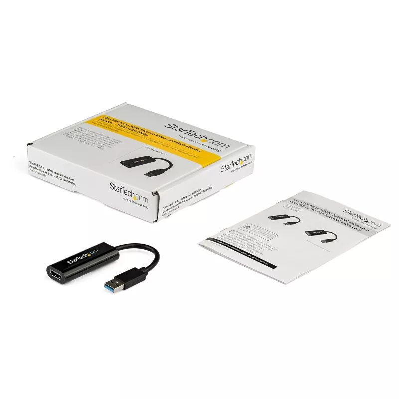 StarTech.com USB 3.0 HDMI-adapteri, USB HDMI-näyttömuunnin Windowsille, 1080P (ei tue macOS/ChromeOS/Linux) – TAA