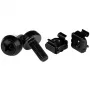 StarTech.com M6 x 12mm - ruuvit ja kiinnitysmutterit - 50 kpl:n pakkaus, musta