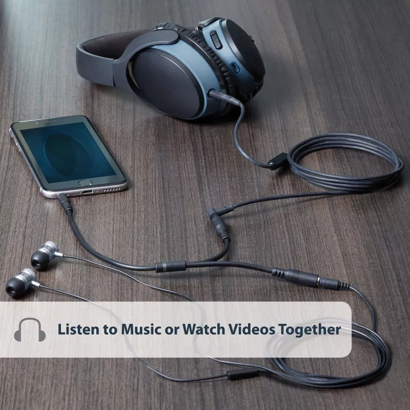 StarTech.com ohut stereo-haaroituskaapeli – 3,5 mm plugi 2x 3,5 mm liittimeen