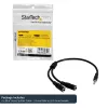 StarTech.com ohut stereo-haaroituskaapeli – 3,5 mm plugi 2x 3,5 mm liittimeen