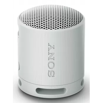 Sony SRS-XB100 – langaton Bluetooth-kaiutin, kannettava, kestävä IP67 vesi- ja pölytiivis, 16 tunnin akku, ympäristöystävällinen, ulkoiluun ja matkalle vaaleanharmaana