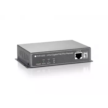 LevelOne Gigabit PoE -toistin, ketjutettava, 2 PoE-lähtöä