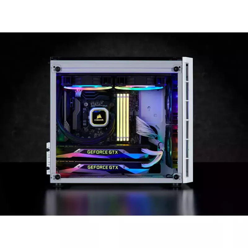 Corsair Crystal 280X Micro ATX valkoinen PC-kotelo