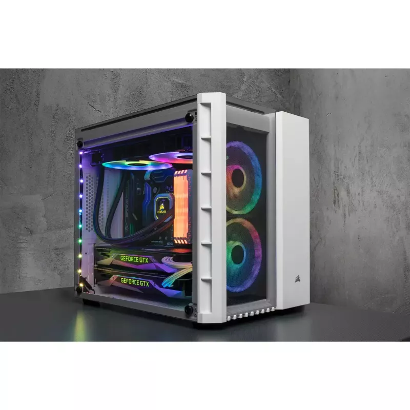 Corsair Crystal 280X Micro ATX valkoinen PC-kotelo