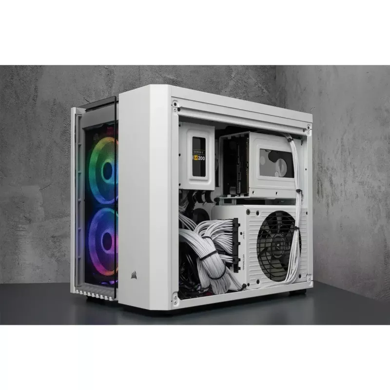 Corsair Crystal 280X Micro ATX valkoinen PC-kotelo