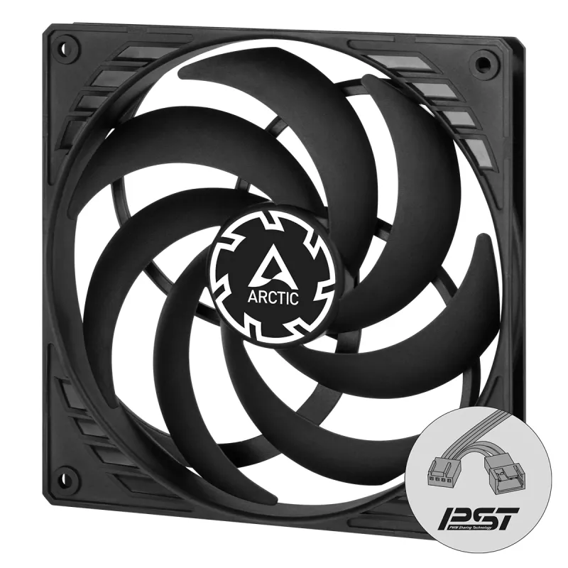 ARCTIC P14 ohut PWM PST paineoptimoitu 140 mm:n PWM-tuuletin integroidulla Y-kaapelilla