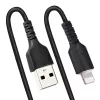 StarTech.com 50 cm (20 in) USB-Lightning-kaapeli, MFi-sertifioitu, kierretty iPhone-latauskaapeli, musta, kestävä TPE-päällyste aramidikuidulla, tukeva kierretty Lightning-kaapeli