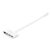 StarTech.com 3-porttinen USB-C-keskitin Gigabit Ethernetillä – USB-C 3x USB-A – USB 3.0 -keskitin – valkoinen