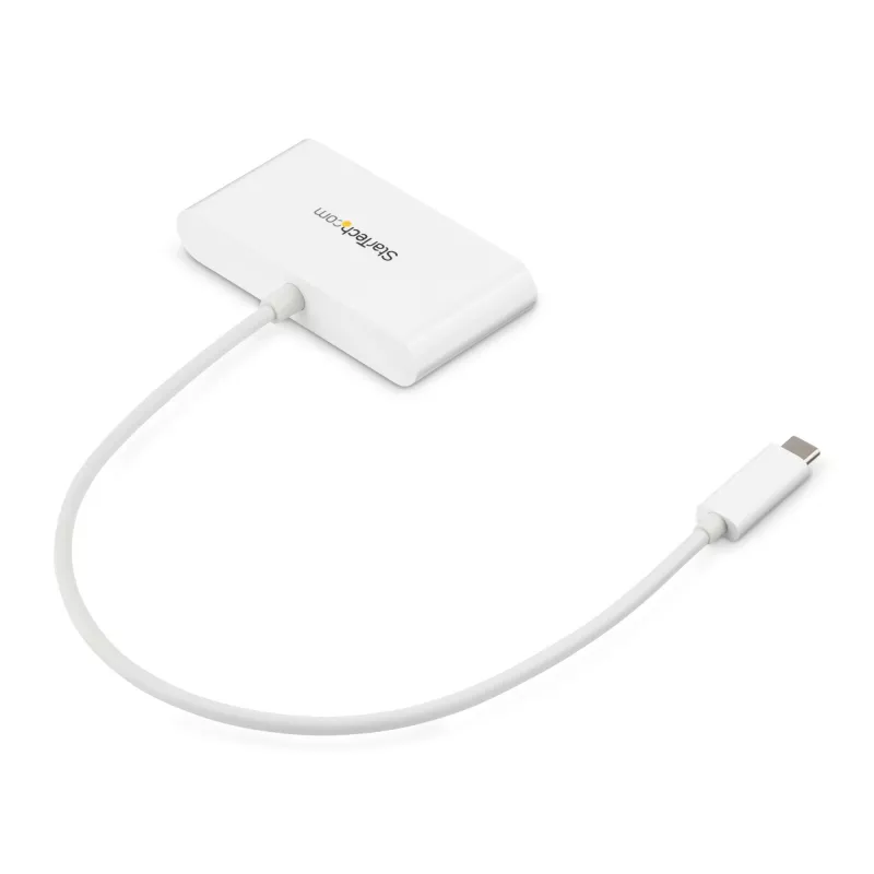 StarTech.com 3-porttinen USB-C-keskitin Gigabit Ethernetillä – USB-C 3x USB-A – USB 3.0 -keskitin – valkoinen