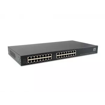 LevelOne POH-1620 16-porttinen High-Power-PoE-Midspan-keskitin, 400 W