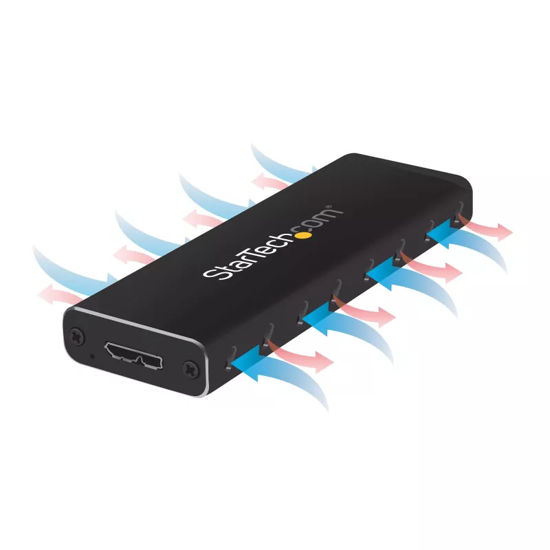 StarTech.com M.2 SSD-kotelo M.2 SATA SSD-asemille – USB 3.0 (5 Gbit/s) UASP-tuella