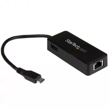 StarTech.com USB-C Gigabit-verkkosovitin ylimääräisellä USB 3.0 -portilla