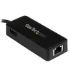 StarTech.com USB-C Gigabit-verkkosovitin ylimääräisellä USB 3.0 -portilla