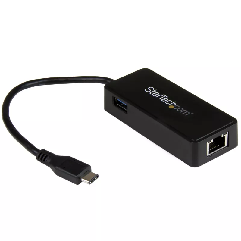 StarTech.com USB-C Gigabit-verkkosovitin ylimääräisellä USB 3.0 -portilla
