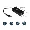 StarTech.com USB-C Gigabit-verkkosovitin ylimääräisellä USB 3.0 -portilla