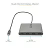 StarTech.com USB-C neljän HDMI-näytön sovitin, USB-C 4x HDMI-näyttömuunnin Windowsille (ei tukea macOS/ChromeOS/Linux) - TAA