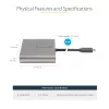StarTech.com USB-C neljän HDMI-näytön sovitin, USB-C 4x HDMI-näyttömuunnin Windowsille (ei tukea macOS/ChromeOS/Linux) - TAA