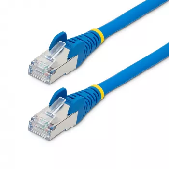 StarTech.com 3 m CAT6a Ethernet-kaapeli - sininen - halogeeniton vähän savua tuottava (LSZH) - 10GbE 500MHz 100W PoE++ lukituskielekkeetön RJ-45 vedonpoistolla S/FTP-verkkokaapeli