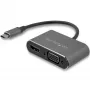 StarTech.com USB-C - VGA- ja HDMI-sovitin - 2-in-1 - 4K 30Hz - Space Gray