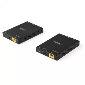 StarTech.com HDMI over CAT6 -jatkosarja - 4K 60Hz, 3840 x 2160 pikseliä, AV-lähetin ja -vastaanotin, 50 m, kaapelillinen, musta, HDCP