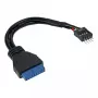 InLine USB 3.0 - 2.0 -adapteri sisäinen USB 3.0 / 2x USB 2.0 -piikkirima, 0,15 m