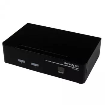 StarTech.com 2-porttinen ammattimainen USB DisplayPort KVM-kytkin äänellä