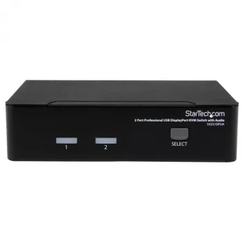 StarTech.com 2-porttinen ammattimainen USB DisplayPort KVM-kytkin äänellä