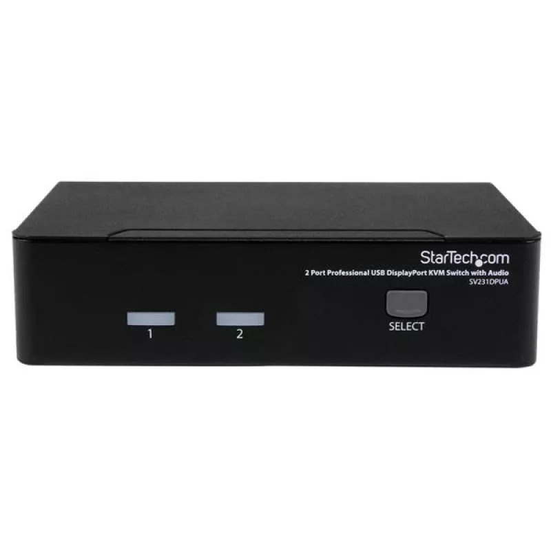 StarTech.com 2-porttinen ammattimainen USB DisplayPort KVM-kytkin äänellä