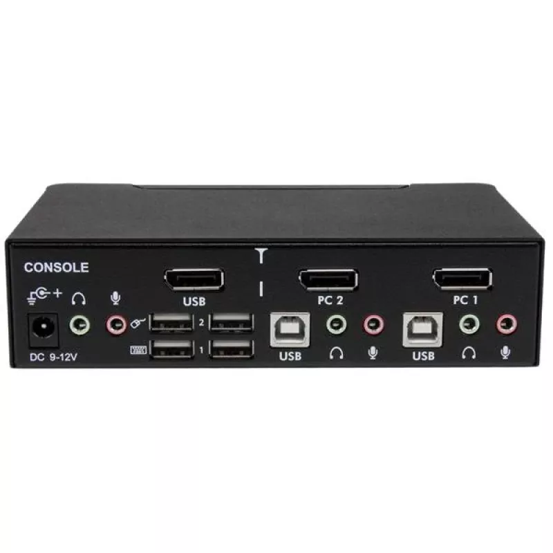StarTech.com 2-porttinen ammattimainen USB DisplayPort KVM-kytkin äänellä