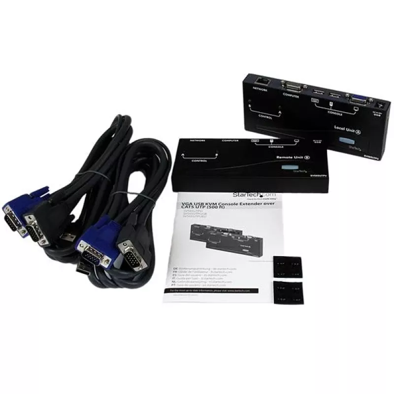 StarTech.com USB VGA KVM-konsolin jatko CAT5 UTP:n yli (500 ft)