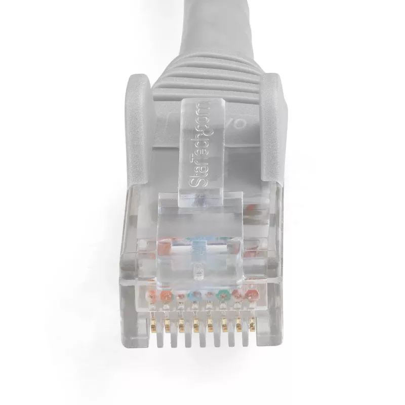 StarTech.com N6LPATCH15MGR 15 m CAT6 Ethernet-kaapeli, LSZH, 10 Gigabit, 650MHz, 100W PoE, RJ45 UTP ilman lukitusnastaa, ETL-varmennettu, 24AWG, harmaa