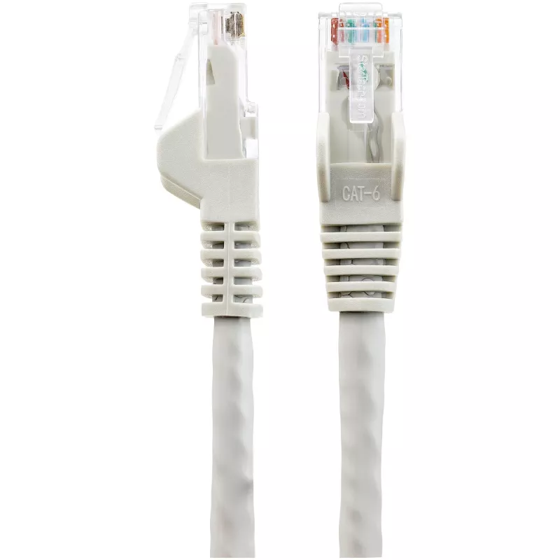 StarTech.com N6LPATCH15MGR 15 m CAT6 Ethernet-kaapeli, LSZH, 10 Gigabit, 650MHz, 100W PoE, RJ45 UTP ilman lukitusnastaa, ETL-varmennettu, 24AWG, harmaa