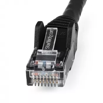 StarTech.com 1m CAT6 Ethernet-kaapeli – LSZH (vähän savua, halogeeniton) – 10 Gigabit 250 MHz 100W PoE RJ45 10GbE UTP verkko-patchkaapeli taittumissuojalla ja vedonpoistolla – musta, CAT 6, ETL-testattu, 24AWG