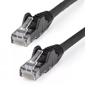 StarTech.com 2m CAT6 Ethernet-kaapeli – LSZH (Low Smoke Zero Halogen) – 10 Gigabit 250MHz 100W PoE RJ45 10GbE UTP-verkko-patchkaapeli, lukituskielekkeen suojalla ja vedonpoistolla – musta, CAT 6, ETL-testattu, 24AWG