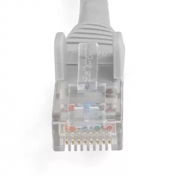 StarTech.com 50cm CAT6 Ethernet-kaapeli - LSZH (Low Smoke Zero Halogen) - 10 Gigabit 250MHz 100W PoE RJ45 10GbE UTP verkko-patchkaapeli lukituskielekkeen suojalla ja vedonpoistolla - harmaa, CAT 6, ETL Verifioitu, 24AWG