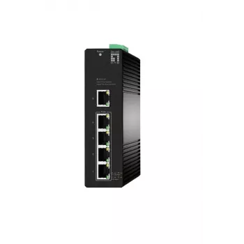 Hallittava kytkin LevelOne Hilbert 5-porttinen teollisuus Gigabit PoE Smart Lite -kytkin