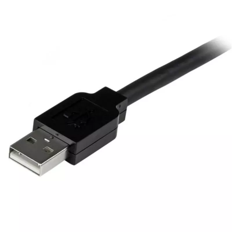 StarTech.com 20m USB 2.0 aktiivinen jatkokaapeli - M/F, 20 m, USB A, USB A, USB 2.0, uros/naaras, musta
