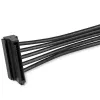 StarTech.com 4x SATA-virtahaaroitin-adapterikaapeli, SATA 15-napainen, 4 x SATA, 0,4 m, uros, naaras, musta