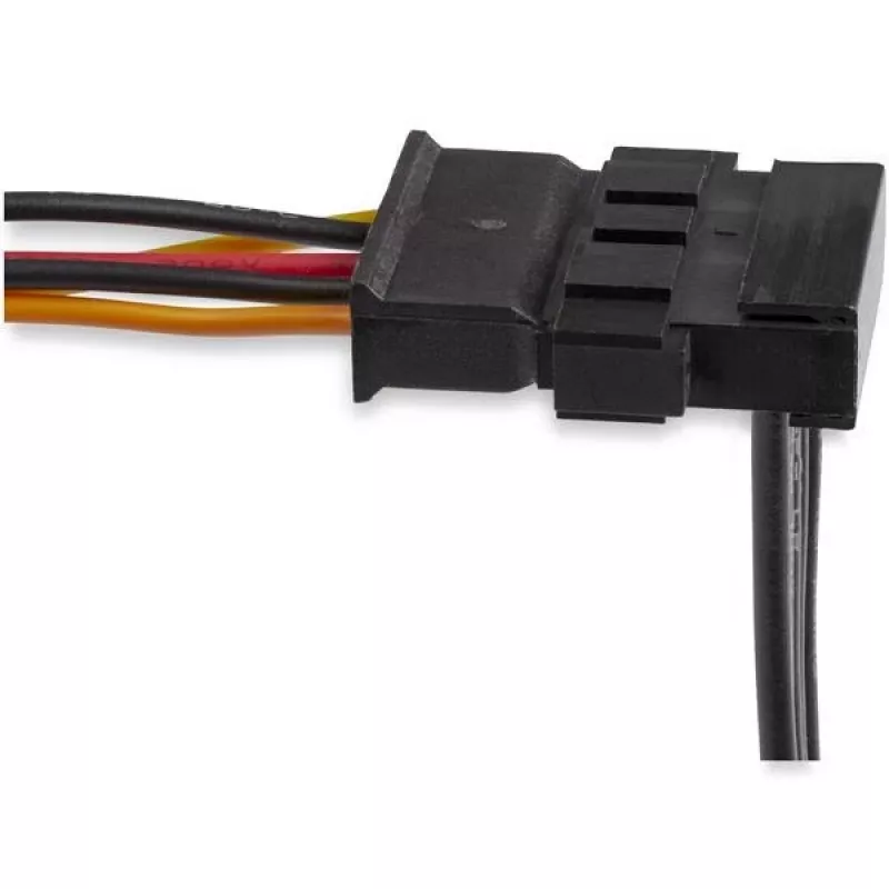 StarTech.com 4x SATA-virtahaaroitin-adapterikaapeli, SATA 15-napainen, 4 x SATA, 0,4 m, uros, naaras, musta