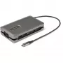 StarTech.com USB-C-moniporttiadapteri – USB-C–4K 60 Hz HDMI 2.0 – 2-porttinen 10 Gbit/s USB-keskitin – 100 W Power Delivery läpivienti – GbE – SD/MicroSD – USB Type-C-minitelakka – 25 cm kaapeli