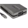 StarTech.com USB-C-moniporttiadapteri – USB-C–4K 60 Hz HDMI 2.0 – 2-porttinen 10 Gbit/s USB-keskitin – 100 W Power Delivery läpivienti – GbE – SD/MicroSD – USB Type-C-minitelakka – 25 cm kaapeli