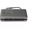StarTech.com USB-C-moniporttiadapteri – USB-C–4K 60 Hz HDMI 2.0 – 2-porttinen 10 Gbit/s USB-keskitin – 100 W Power Delivery läpivienti – GbE – SD/MicroSD – USB Type-C-minitelakka – 25 cm kaapeli