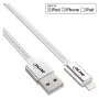 InLine Lightning USB-kaapeli, iPad, iPhone, iPod, hopea/alumiini 2m MFi-sertifioitu