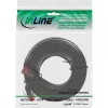 InLine litteä ultraohut patchkaapeli U/UTP Cat.6 Gigabit-yhteensopiva musta 3m