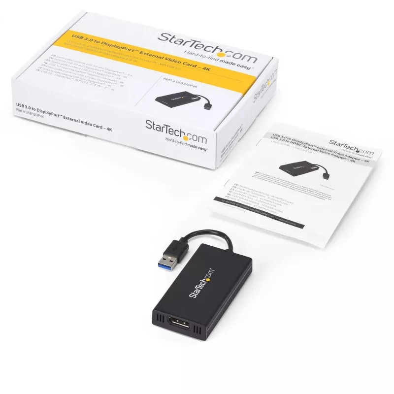 StarTech.com USB 3.0 - DisplayPort adapteri - DisplayLink sertifioitu - 4K 30Hz
