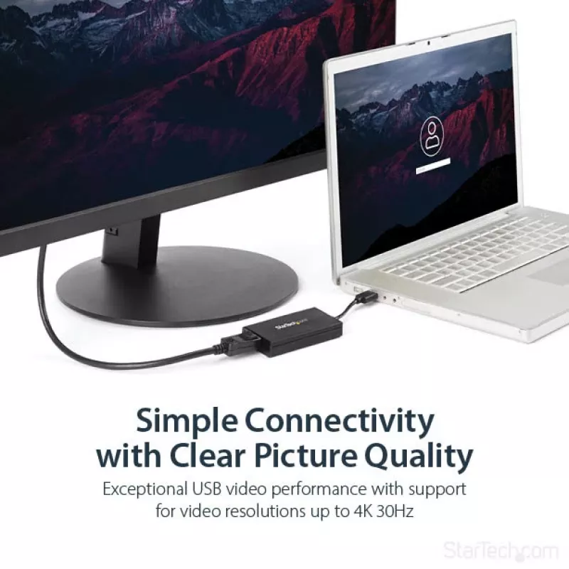StarTech.com USB 3.0 - DisplayPort adapteri - DisplayLink sertifioitu - 4K 30Hz