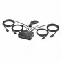 StarTech.com 2-porttinen USB-C kaapeli KVM-kytkin, 4K 60Hz DisplayPort-lähtö, kompakti KVM integroiduilla 1,2m USB Type-C/audio kaapeleilla, väylävirralla - kaukosäädinpainike/pikanäppäin-vaihto