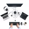 StarTech.com 2-porttinen USB-C kaapeli KVM-kytkin, 4K 60Hz DisplayPort-lähtö, kompakti KVM integroiduilla 1,2m USB Type-C/audio kaapeleilla, väylävirralla - kaukosäädinpainike/pikanäppäin-vaihto